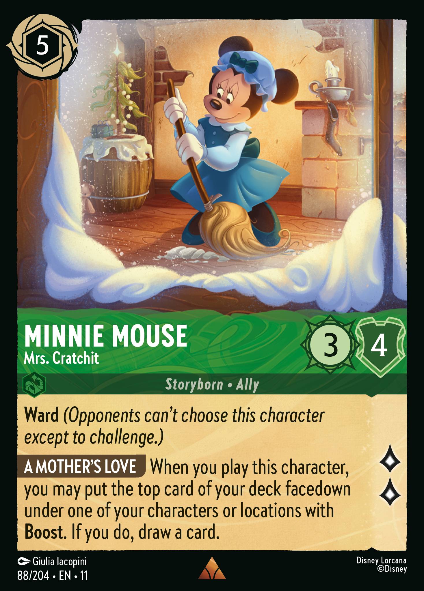 Minnie Mouse - Mrs. Cratchit