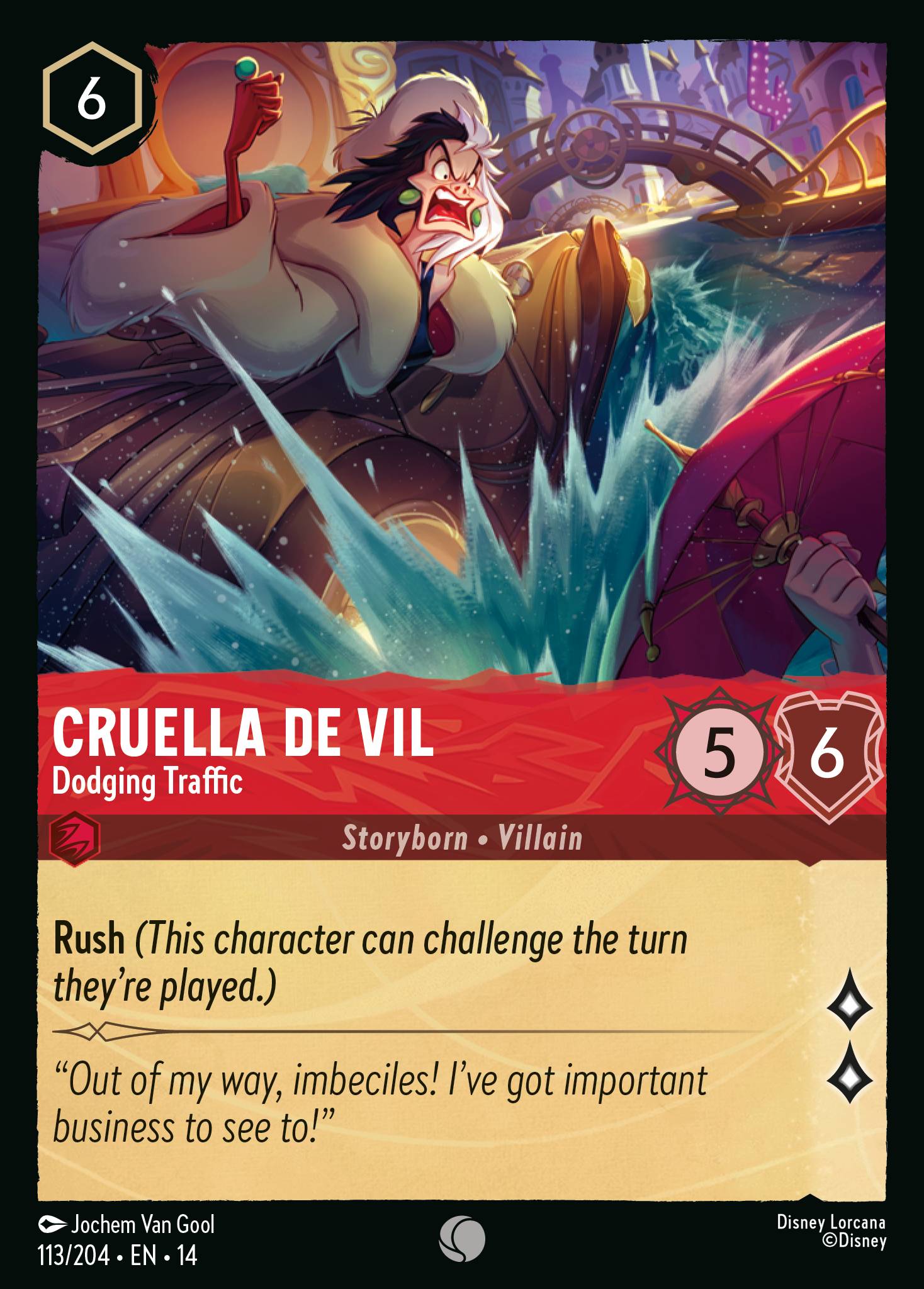 Cruella De Vil - Dodging Traffic